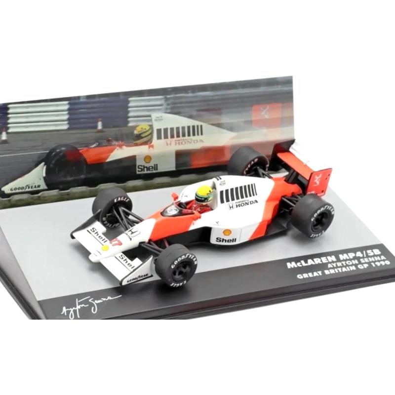 Miniatura - 1:43 - F1 McLaren MP4/5B Ayrton Senna - GP Gr-Bretanha